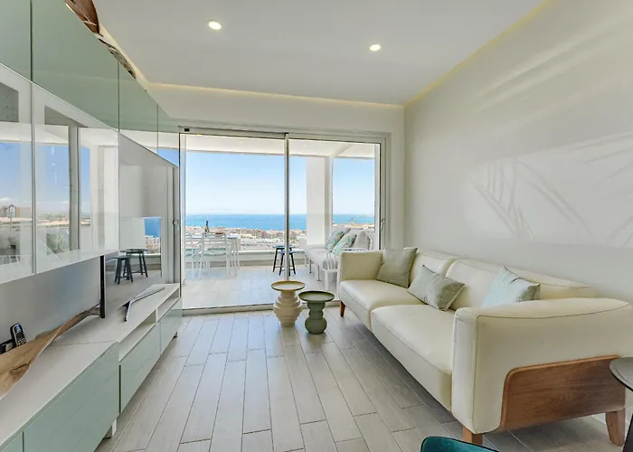 Sunrise Sea View Penthouse With Airco & Heated Pool Lejlighed Costa Adeje (Tenerife)