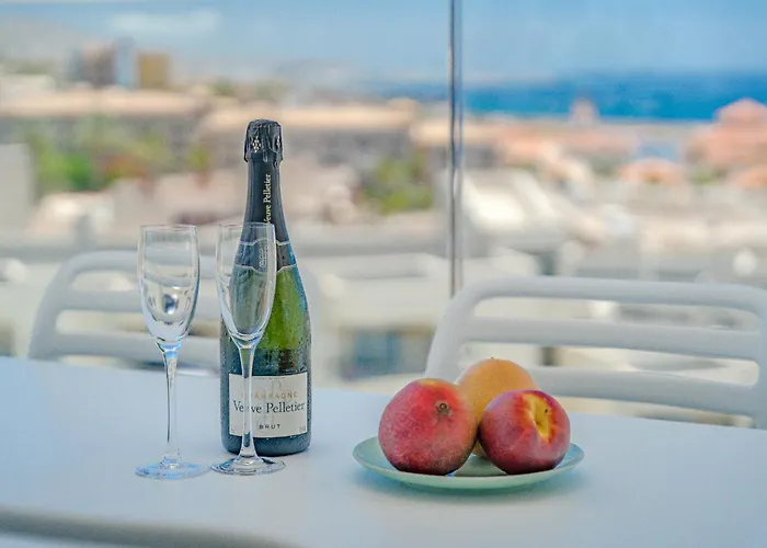 Lejlighed Sunrise Sea View Penthouse With Airco & Heated Pool Costa Adeje (Tenerife)